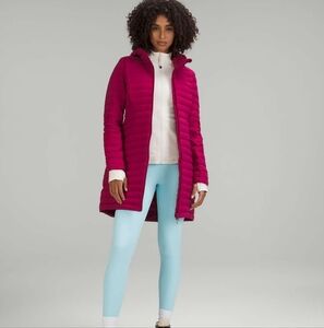 NWOT Lululemon Pack It Down Long Jacket Pomegranate 700 Goose Down